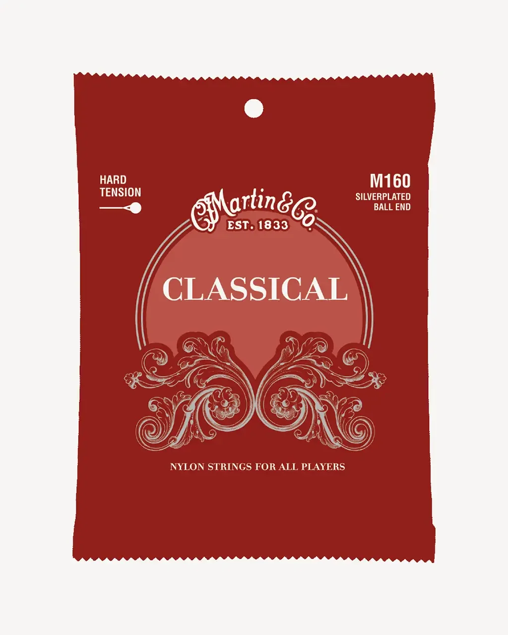 Martin M160 Classical Hard Tension Siverplated Ball End